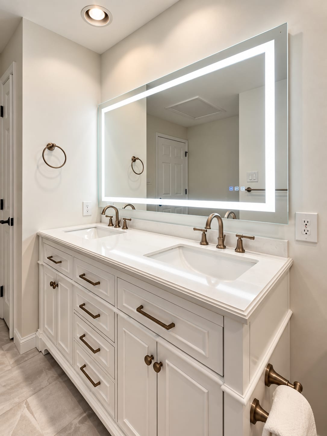 Bathroom before renovation in Ambler, PA, showing the new vanity